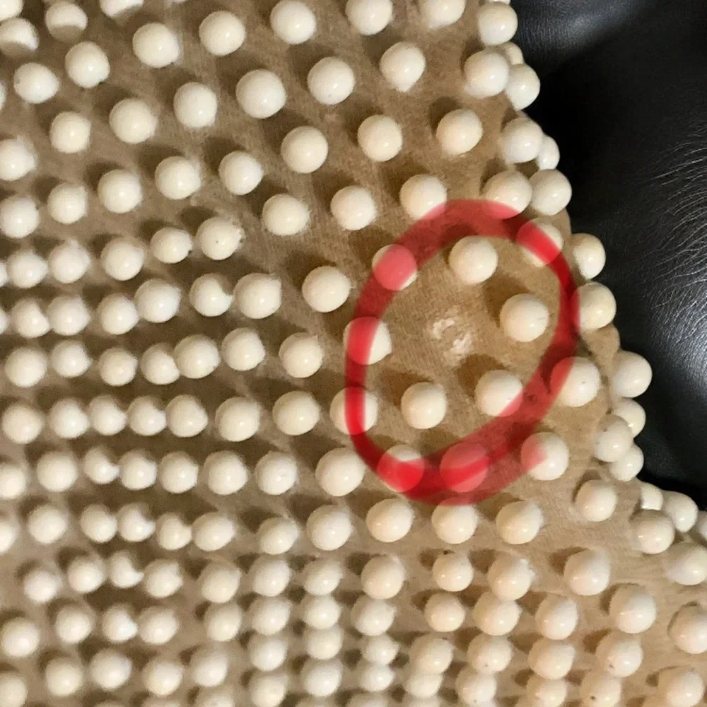 Vintage Rare 1960s Beaded Candy Dot Bag Reversible - Picture 14 of 15